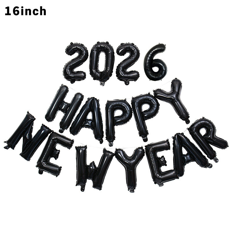 Happy New Year Foil Letter Balloons - 16 Inch
