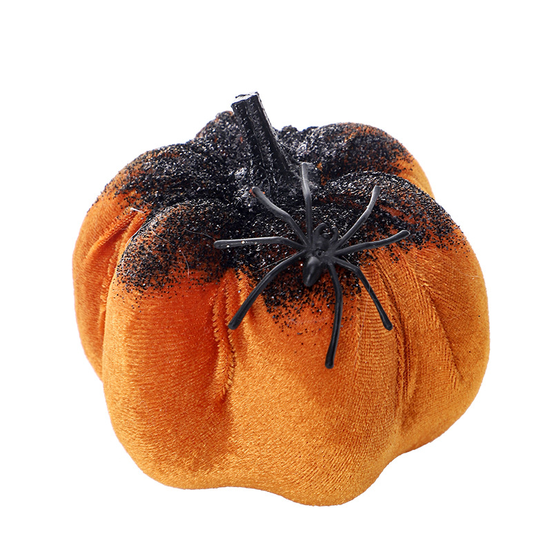 Spider Pumpkin Halloween Figurine