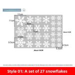 Christmas Snowflake Window Clings