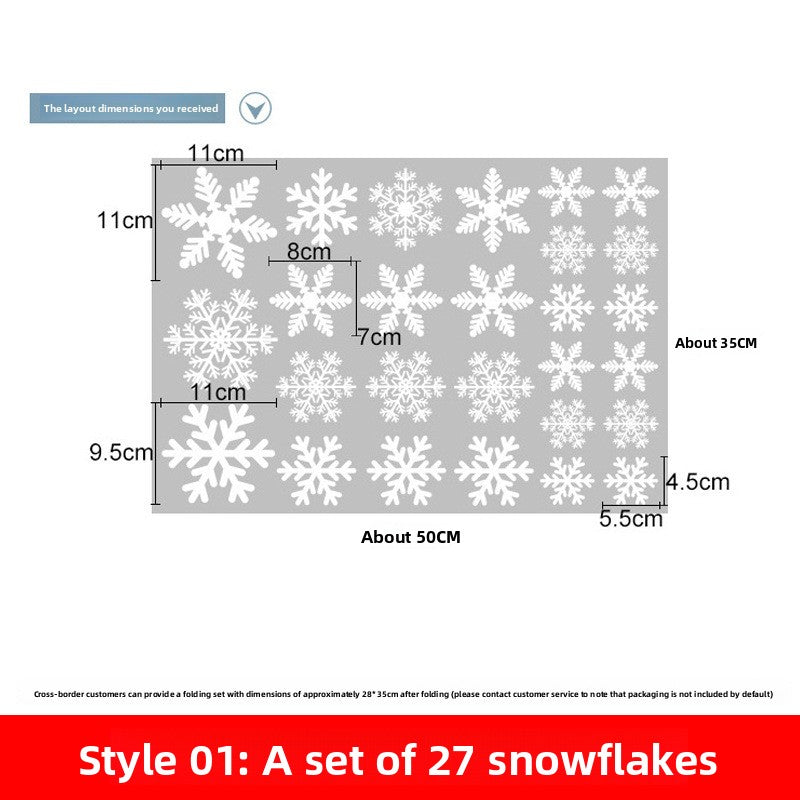 Christmas Snowflake Window Clings