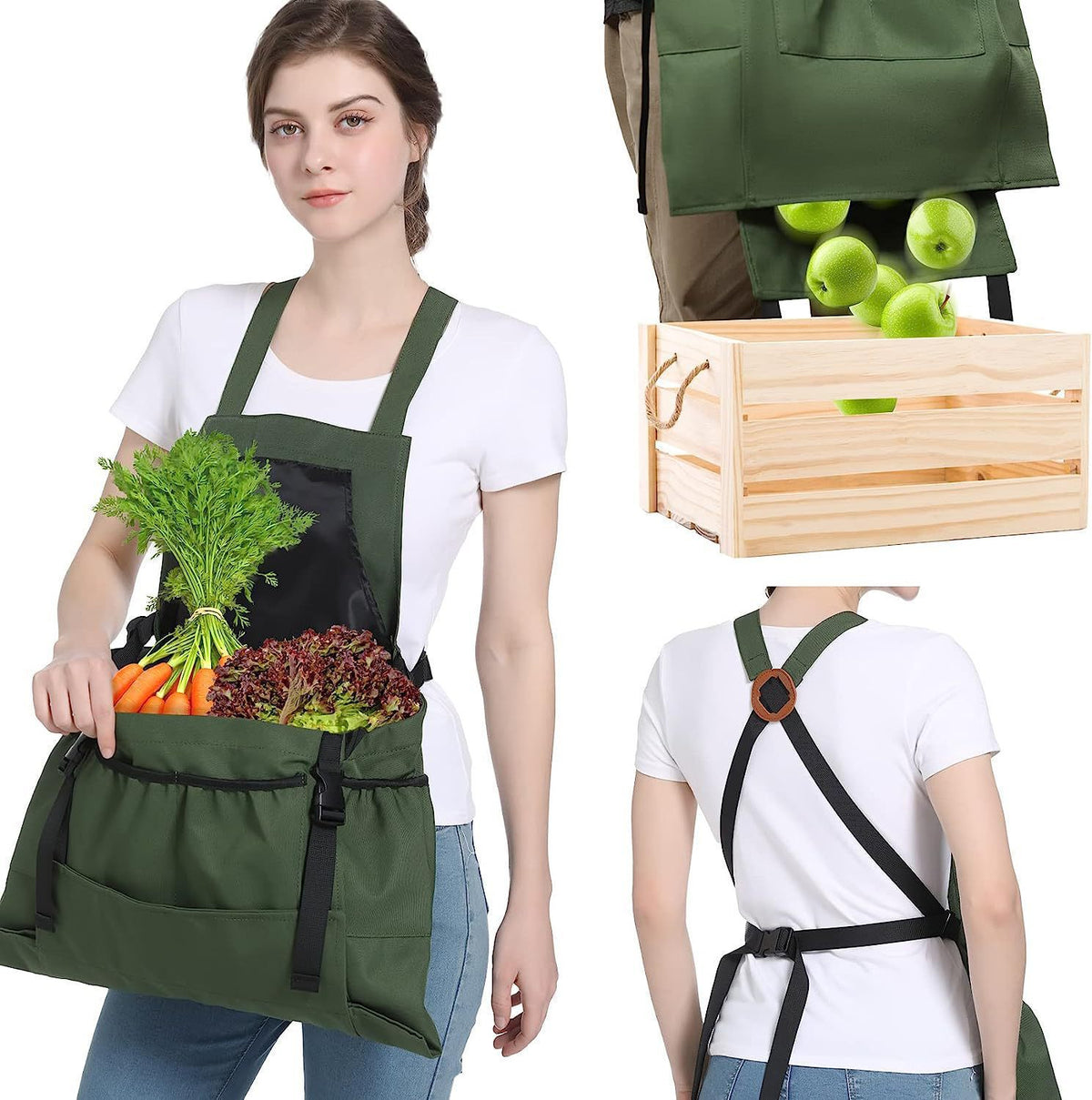 Garden Harvest Apron with Release Pocket