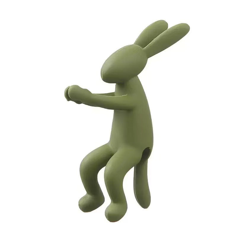 Rabbit-Shaped Plant Support Ornament