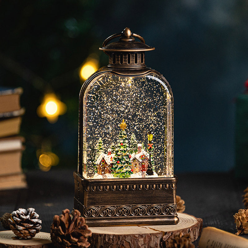 Lighted Christmas Water-Filled Lantern