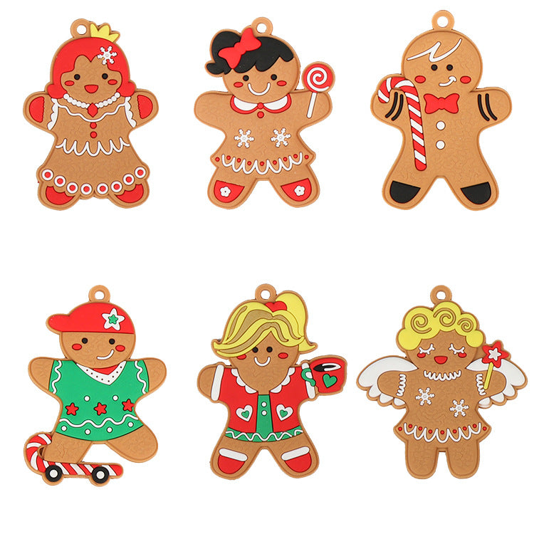 Gingerbread Christmas Tree Ornament Set