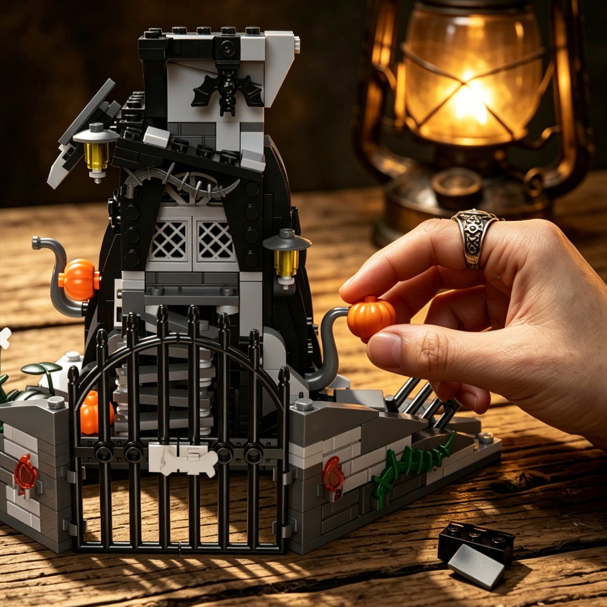 Halloween Haunted House Display Building Kit - 598 Pieces
