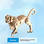 Wooden Animal and Vehicle 3D Puzzle Models