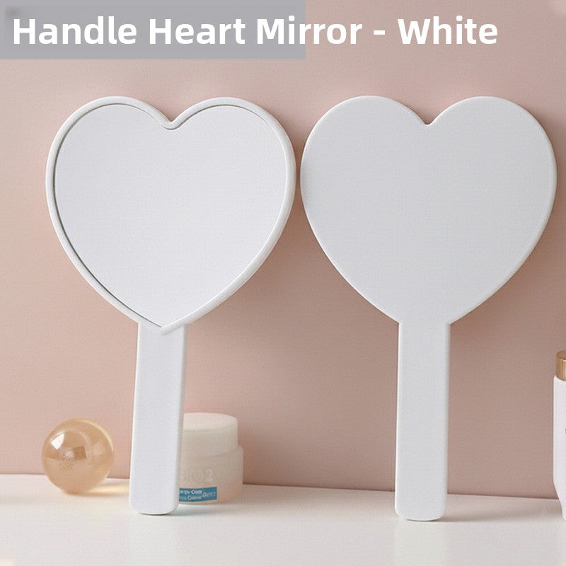 Heart-Shaped Handheld Mirror