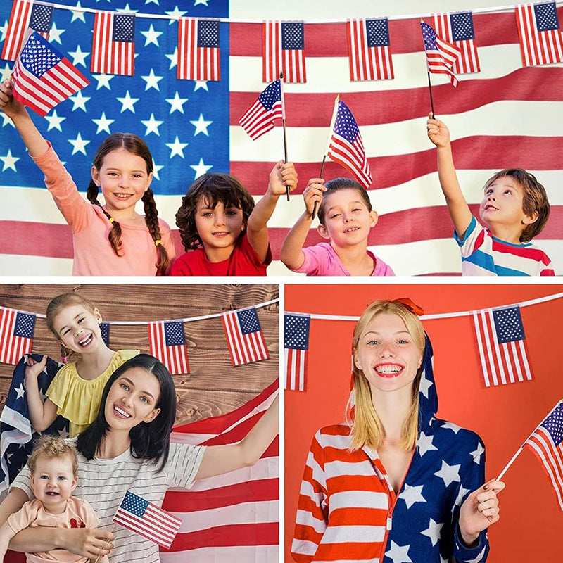 American Flag Bunting Garland - 6 m