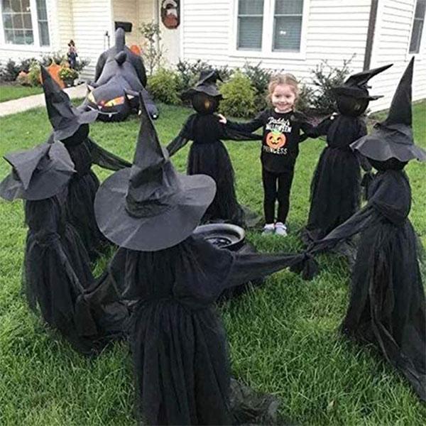 Voice-Activated Light-Up Halloween Witch