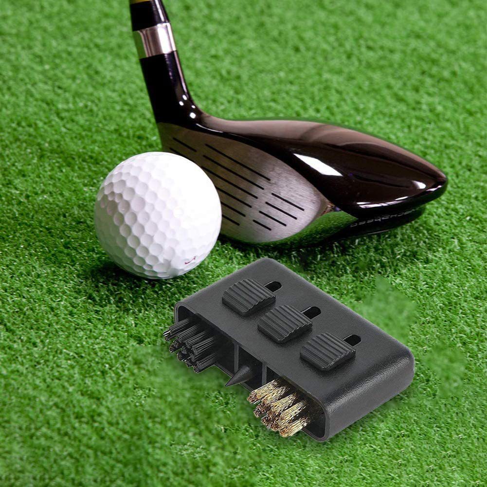 Compact 3-in-1 Golf Club Cleaning Brush