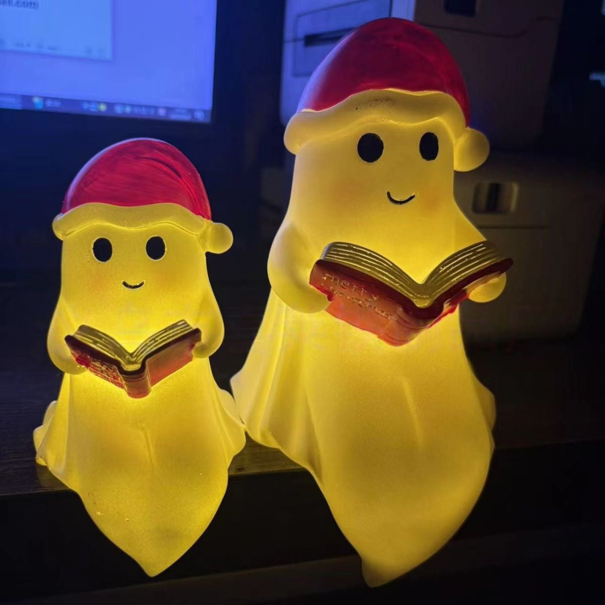 Reading Ghost Halloween Night Light