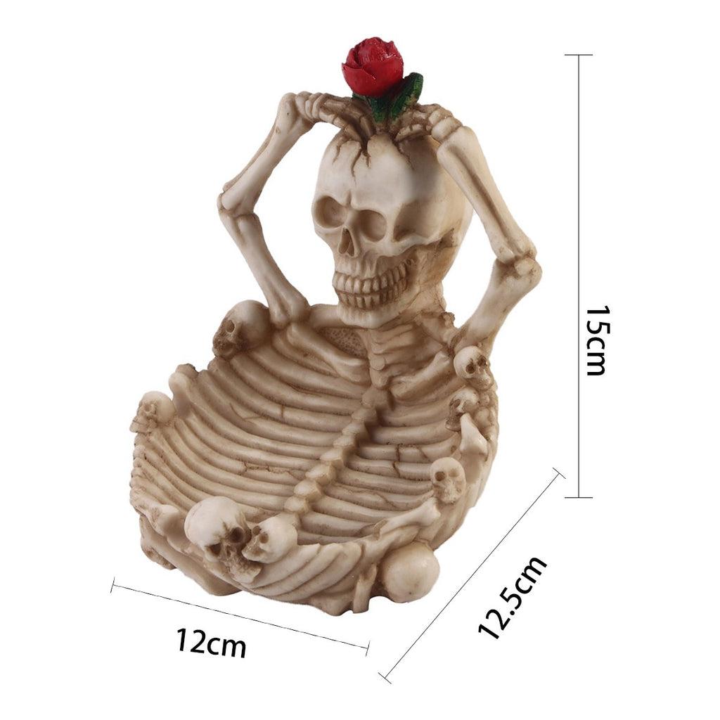 Antique Skeleton Ashtray