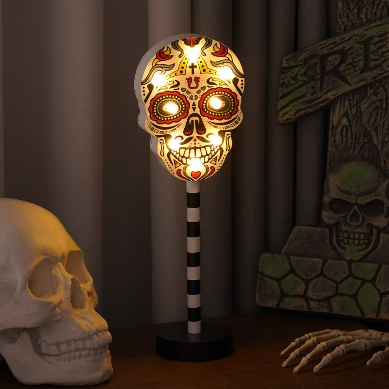 Wooden Halloween LED Night Light