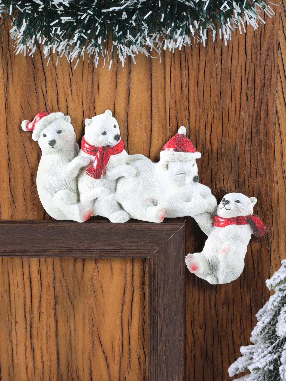 Wooden Christmas Door Corner Decorations