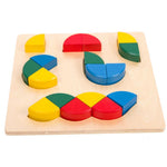 Wooden Geometric Shape Puzzle Board