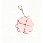 Four-Leaf Clover Button Keychain