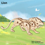 Wooden Animal and Vehicle 3D Puzzle Models