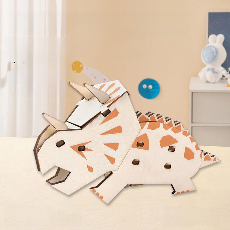 Wooden Animal and Vehicle 3D Puzzle Models
