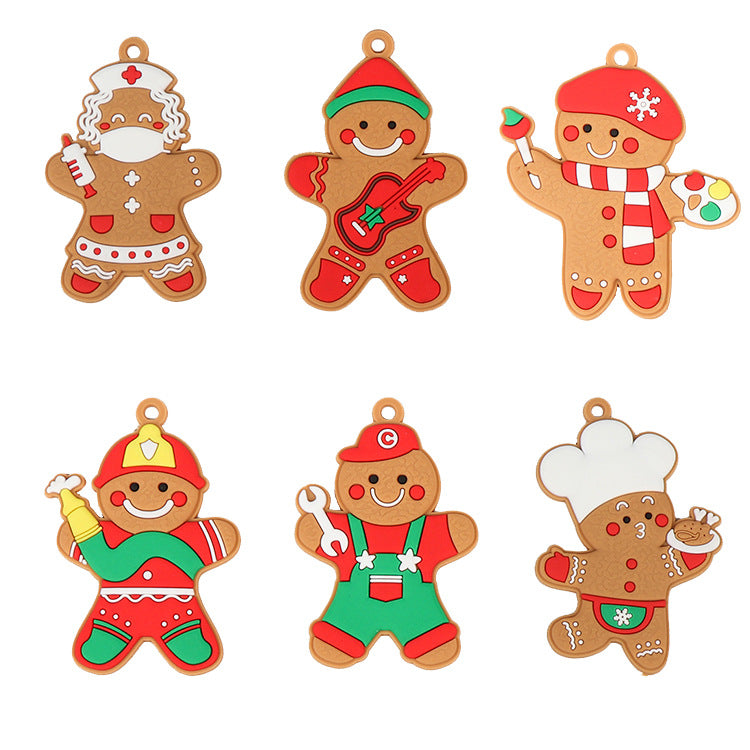 Gingerbread Christmas Tree Ornament Set