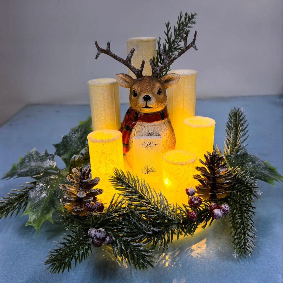 Lighted Resin Christmas Village Houses