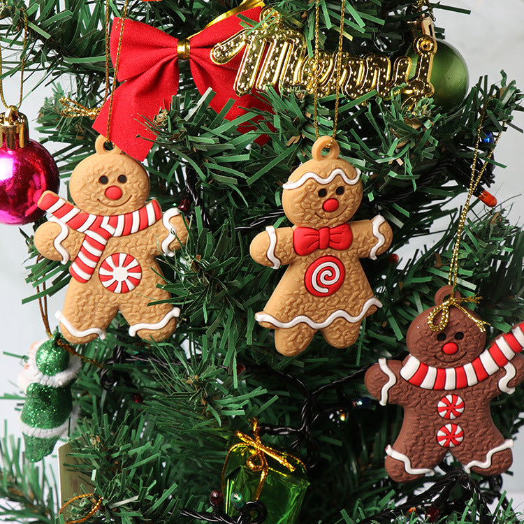 Gingerbread Christmas Tree Ornament Set