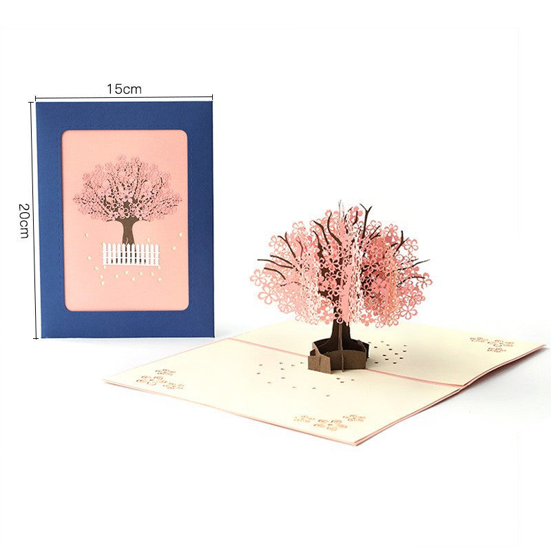 Heart Blossom Tree Pop-Up Greeting Card