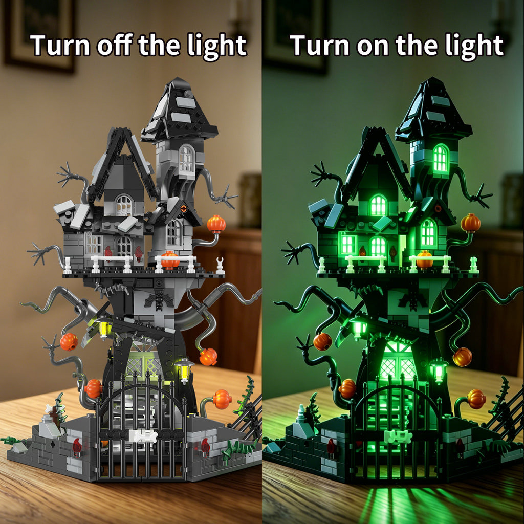 Halloween Haunted House Display Building Kit - 598 Pieces