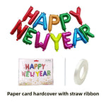 Happy New Year Foil Letter Balloons - 16 Inch