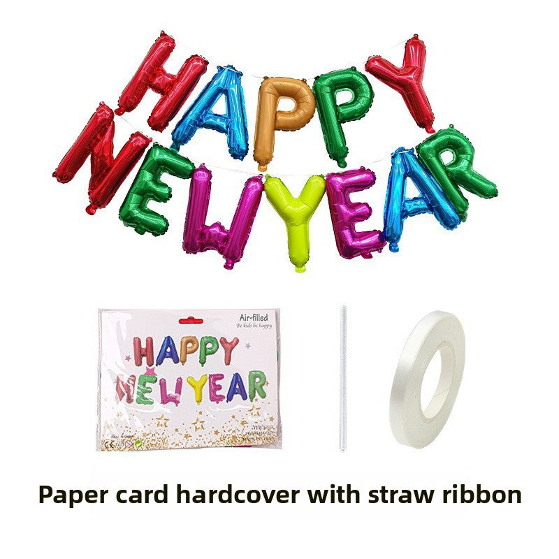 Happy New Year Foil Letter Balloons - 16 Inch