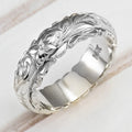 Engraved Floral Copper Ring