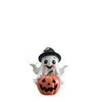Ghost & Pumpkin Resin Figurine