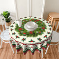 Round Christmas Tablecloth