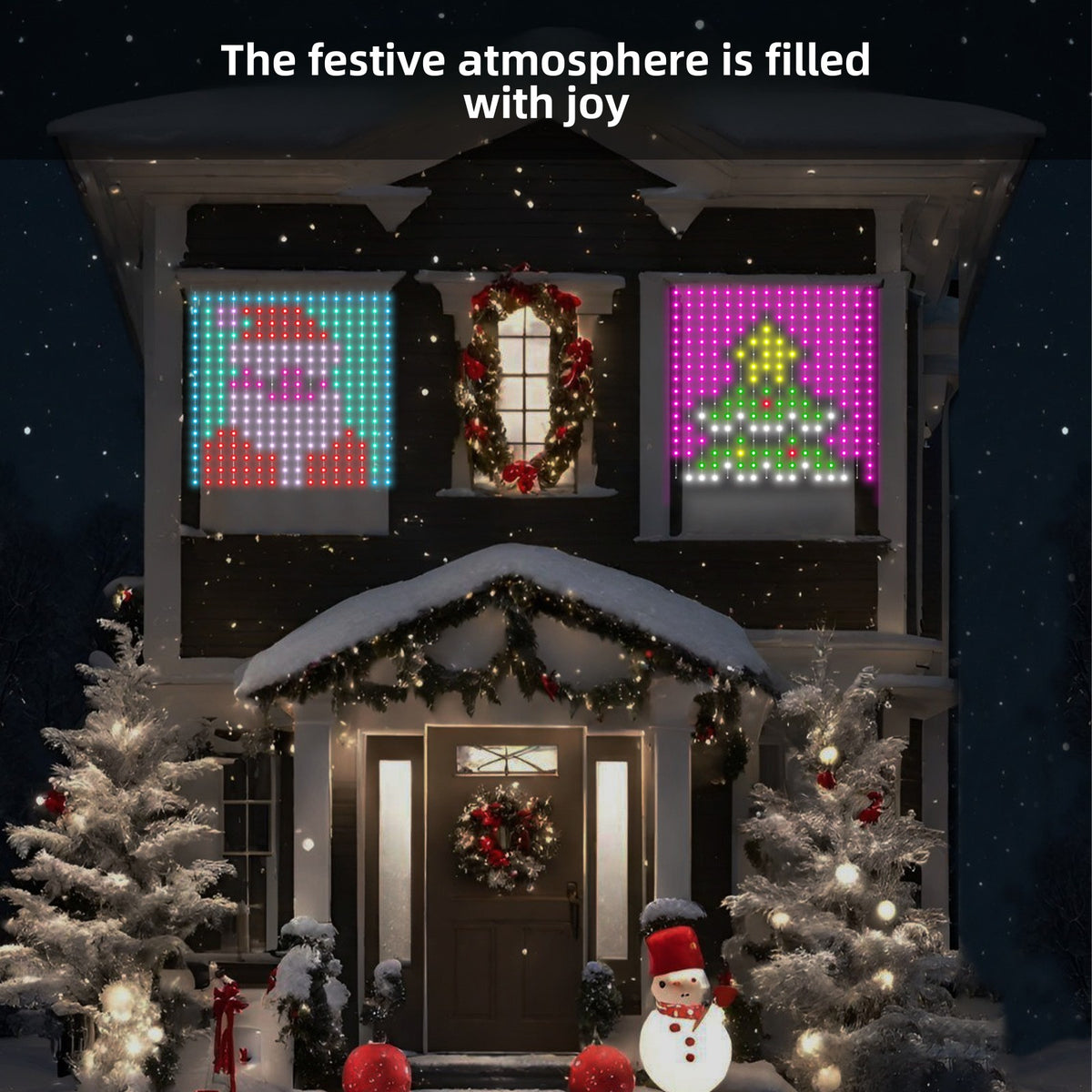 Christmas RGB LED Curtain Lights