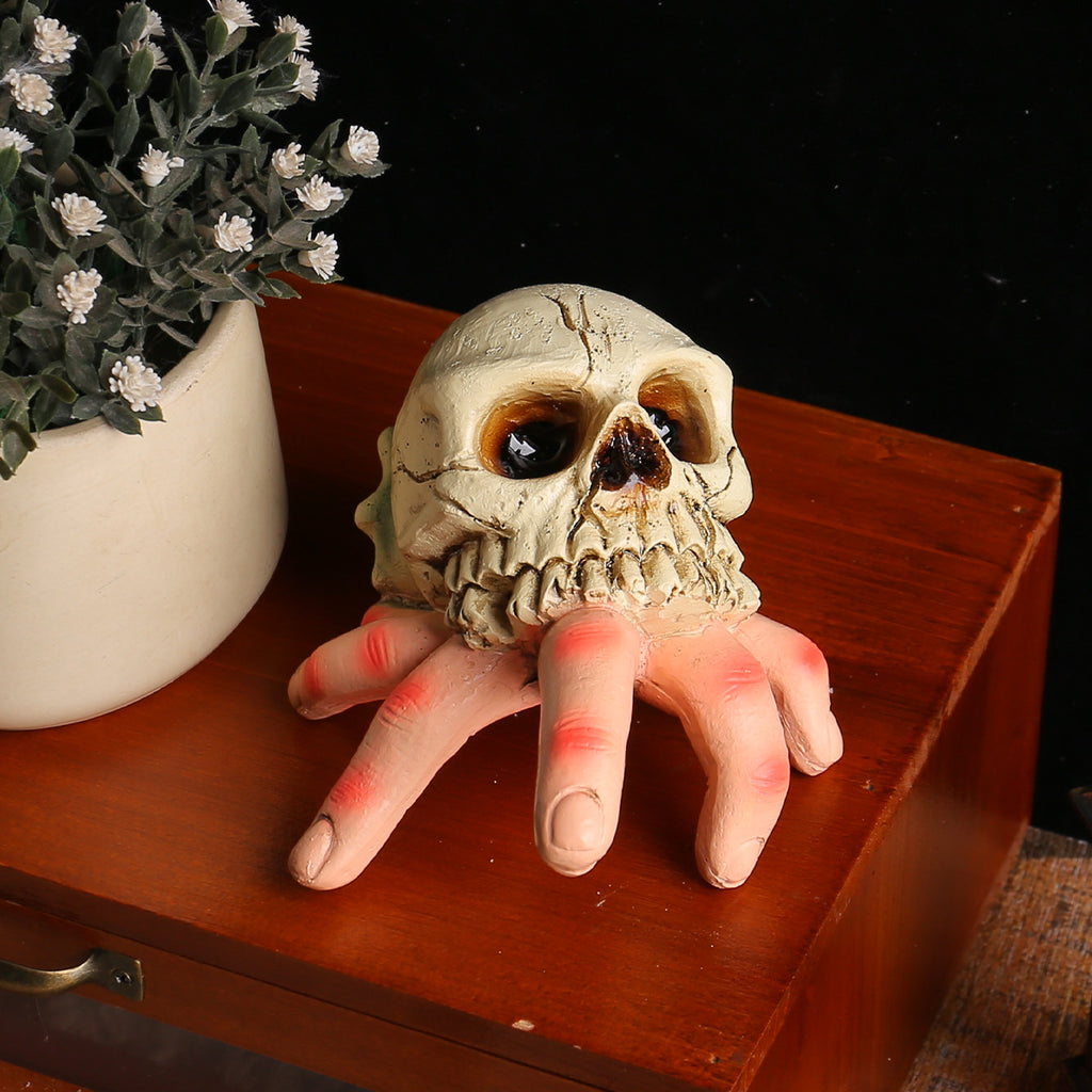 halloween skull hand