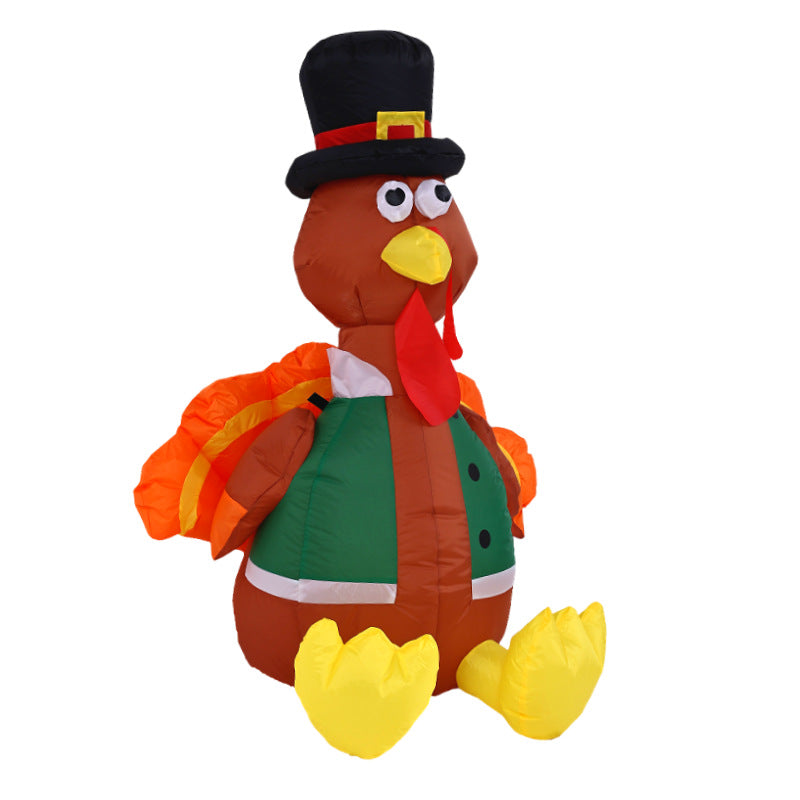 LED Thanksgiving Turkey Inflatable - U.S. Plug