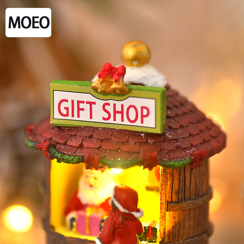 Christmas Miniature Village Shops