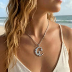 Bunny Moon and Star Pendant Necklace
