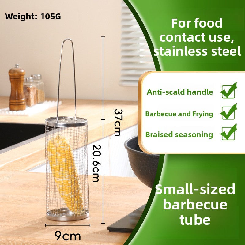 Stainless Steel Rolling Grill Basket