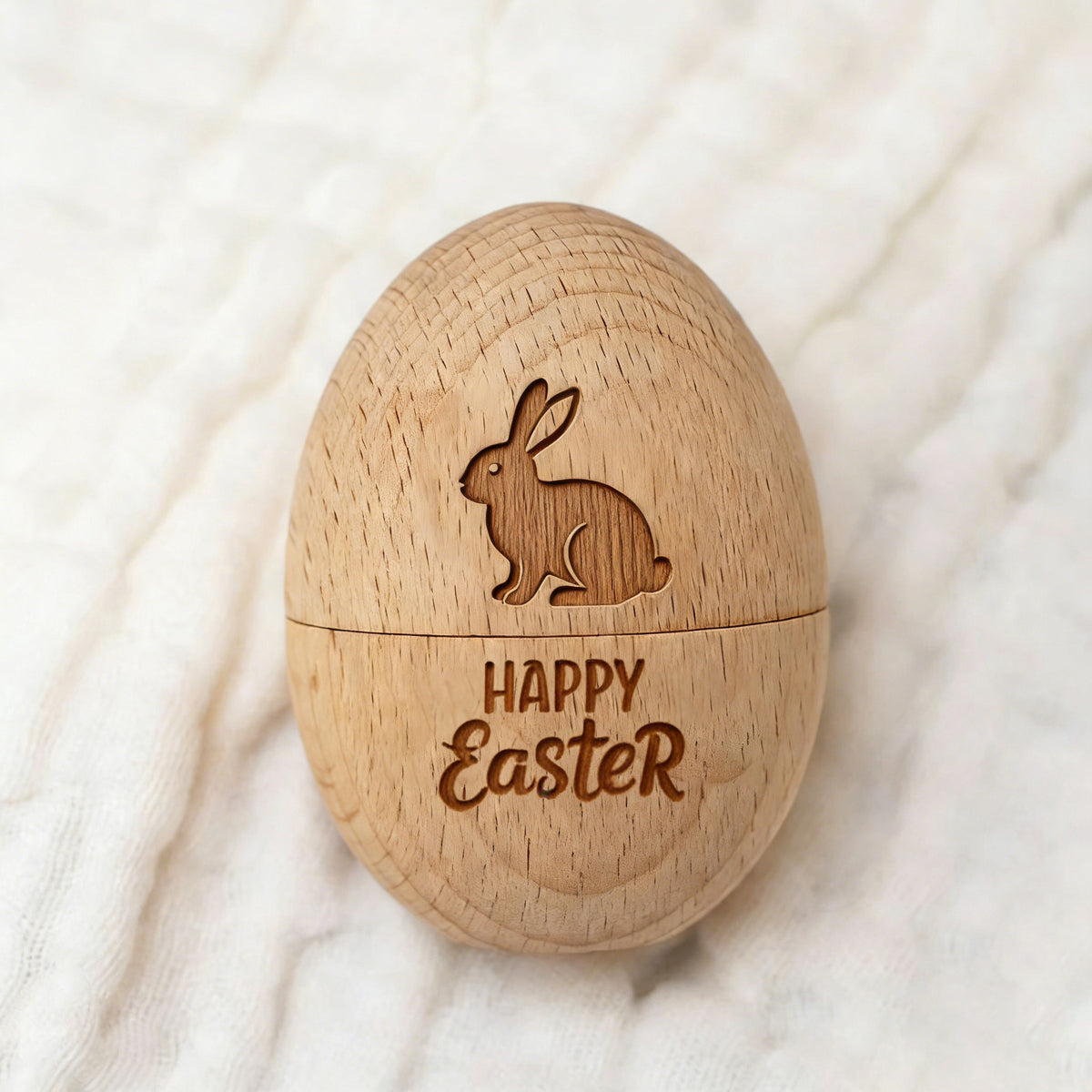 Laser-Cut Wooden Easter Egg Ornaments