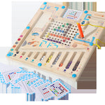 Wooden Color Pattern Maze Board