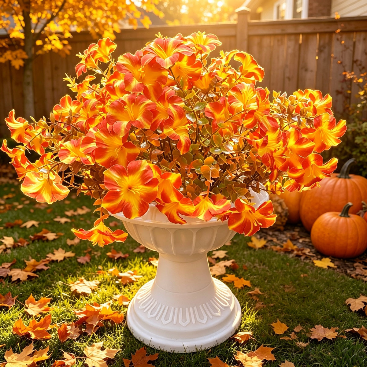 Autumn Artificial Morning Glory Bouquet