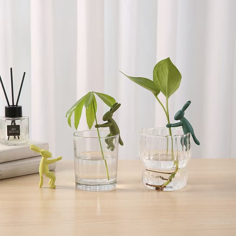 Rabbit-Shaped Plant Support Ornament