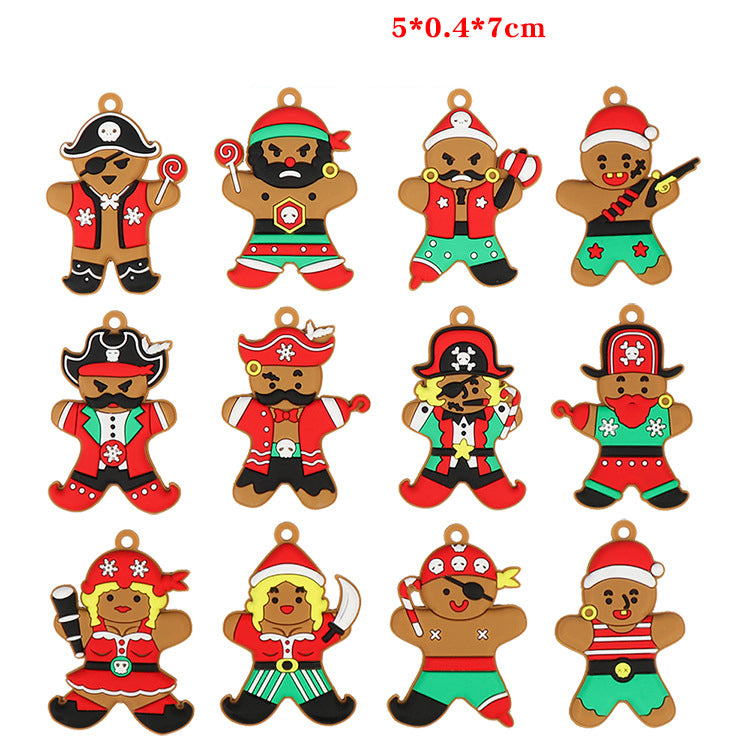 Gingerbread Christmas Tree Ornament Set