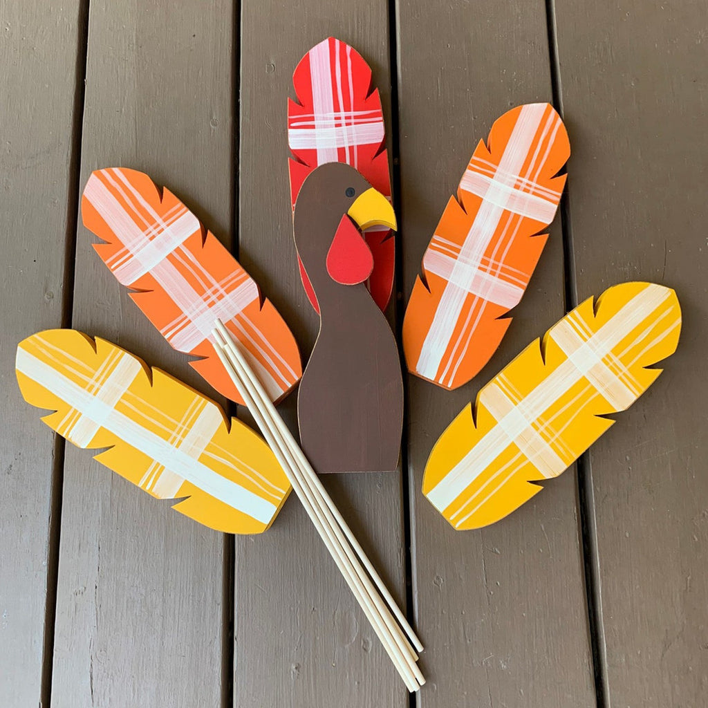Thanksgiving Turkey Planter Decoration
