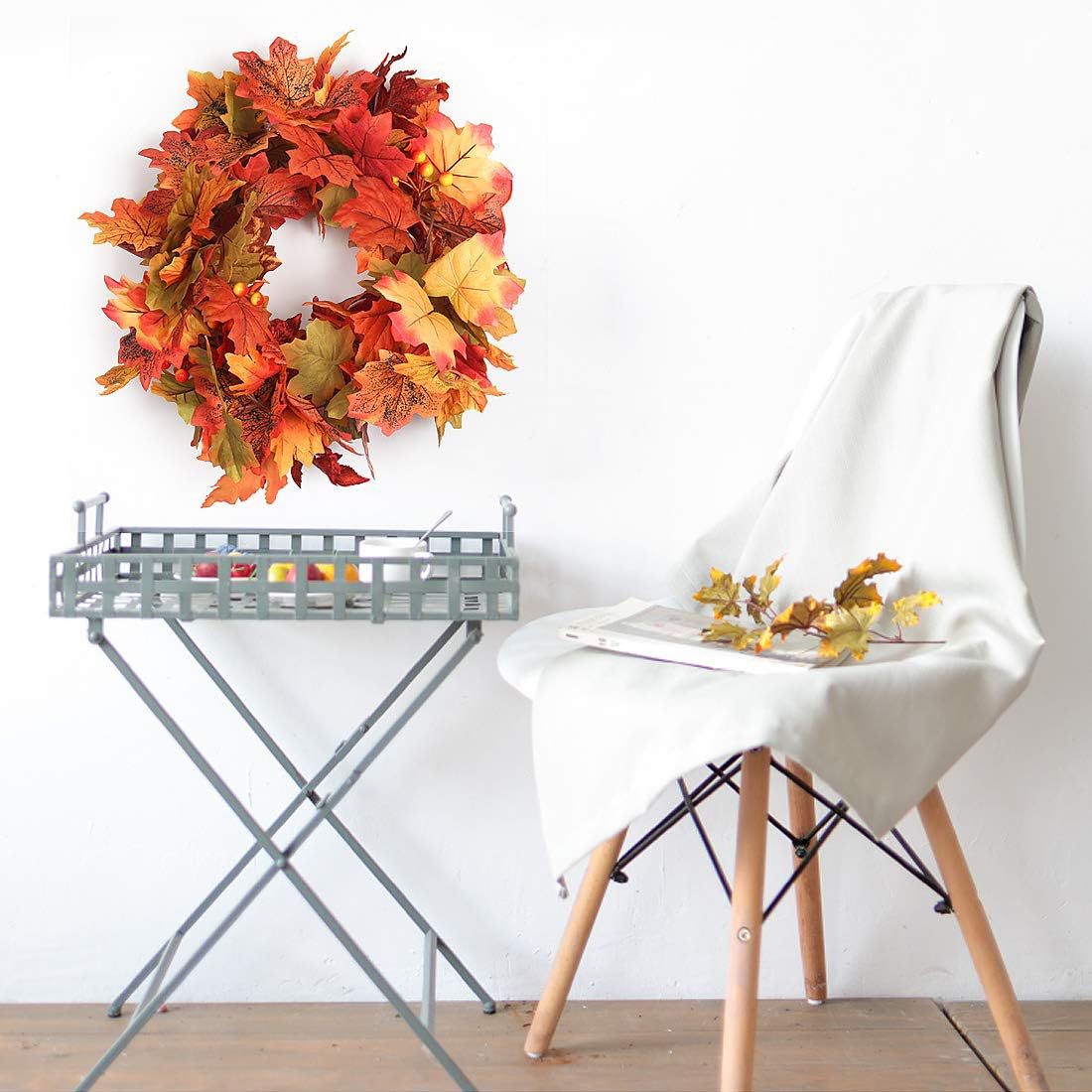 Artificial Maple Leaf Garland for Autumn