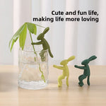Rabbit-Shaped Plant Support Ornament