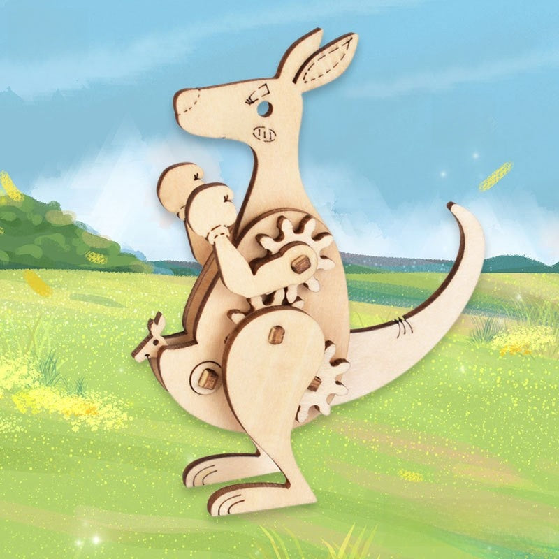 Wooden Animal and Vehicle 3D Puzzle Models