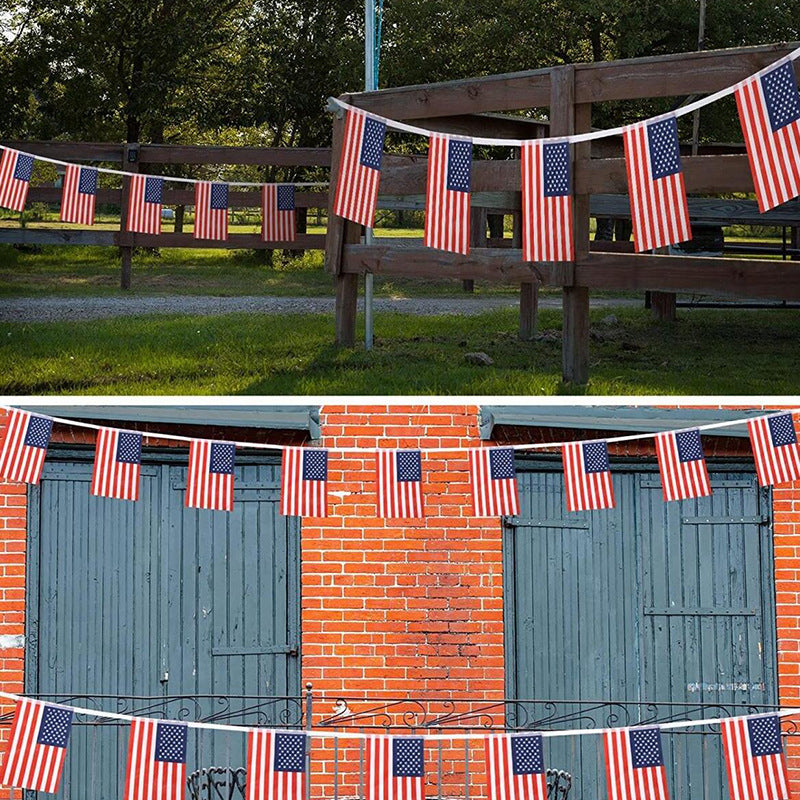 American Flag Bunting Garland - 6 m