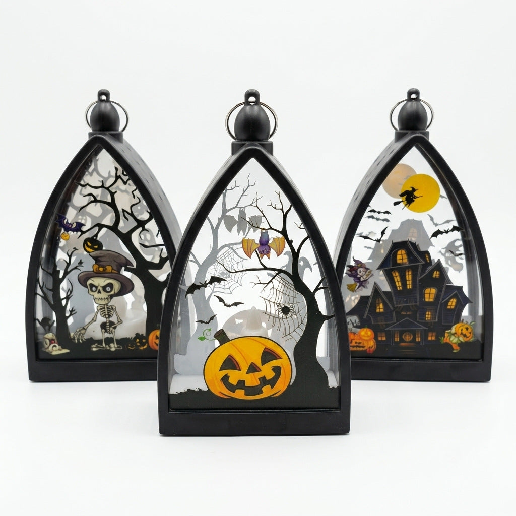 Halloween Haunted Castle & Pumpkin LED Lights