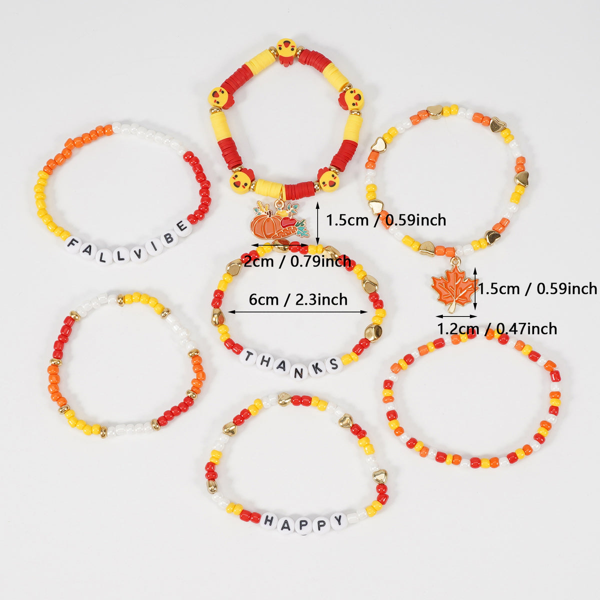 Autumn Harvest Charm Bracelet